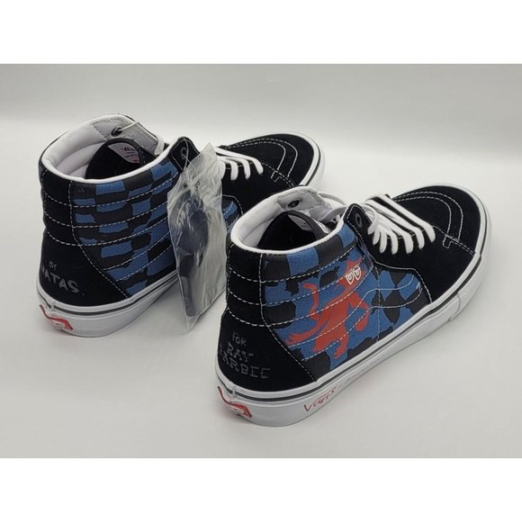 VANS x Krooked by Natas Kaupas for Ray Barbee Sk8-Hi Sneakers VN0A5FCCAPG - Picture 4 of 12